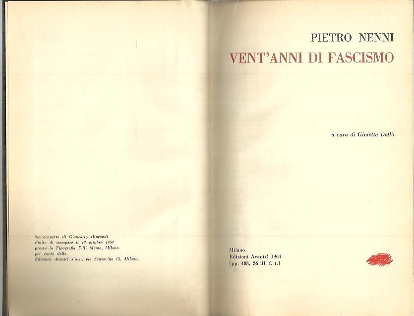 VENT' ANNI DI FASCISMO.