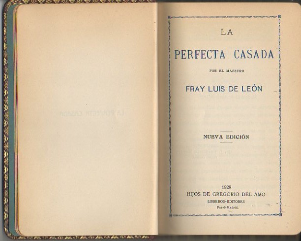 LA PERFECTA CASADA.