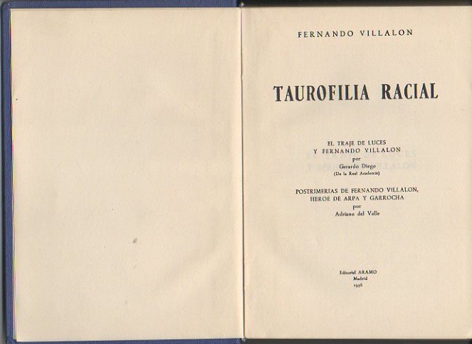 TAUROFILIA RACIAL.