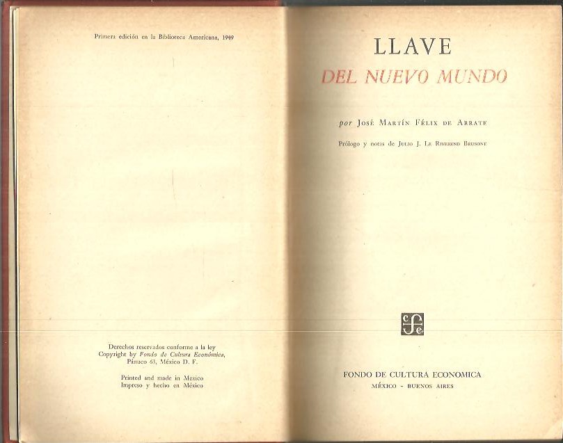 LLAVE DEL NUEVO MUNDO.