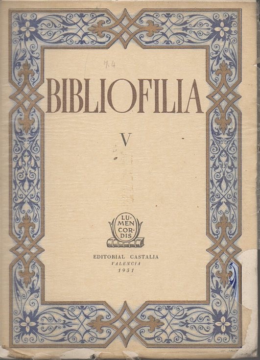 BIBLIOFILIA. VOLUMEN V.