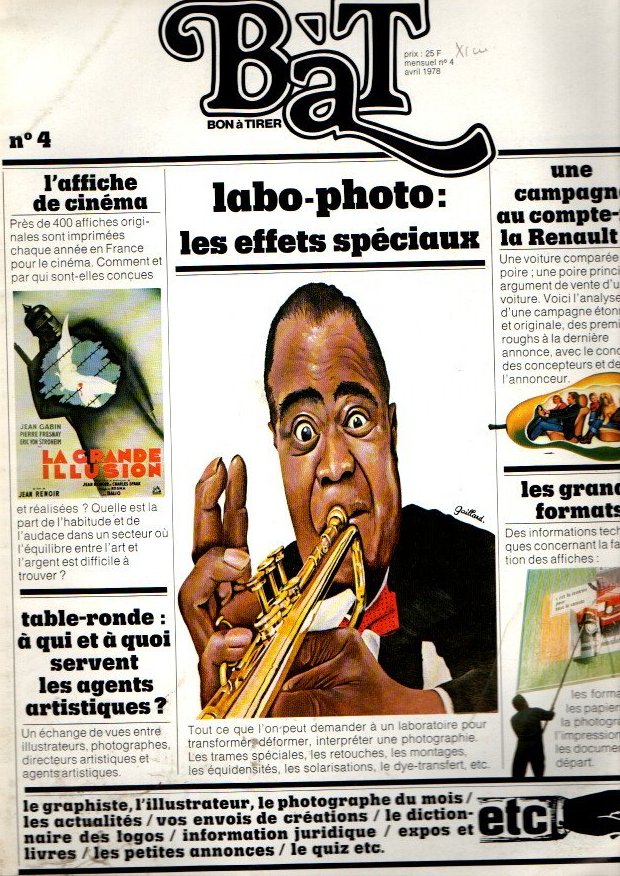 BAT. BON A TIRER. N. 4. AVRIL. 1978. LABO-PHOTO. LES EFFETS SPECIAUX.
