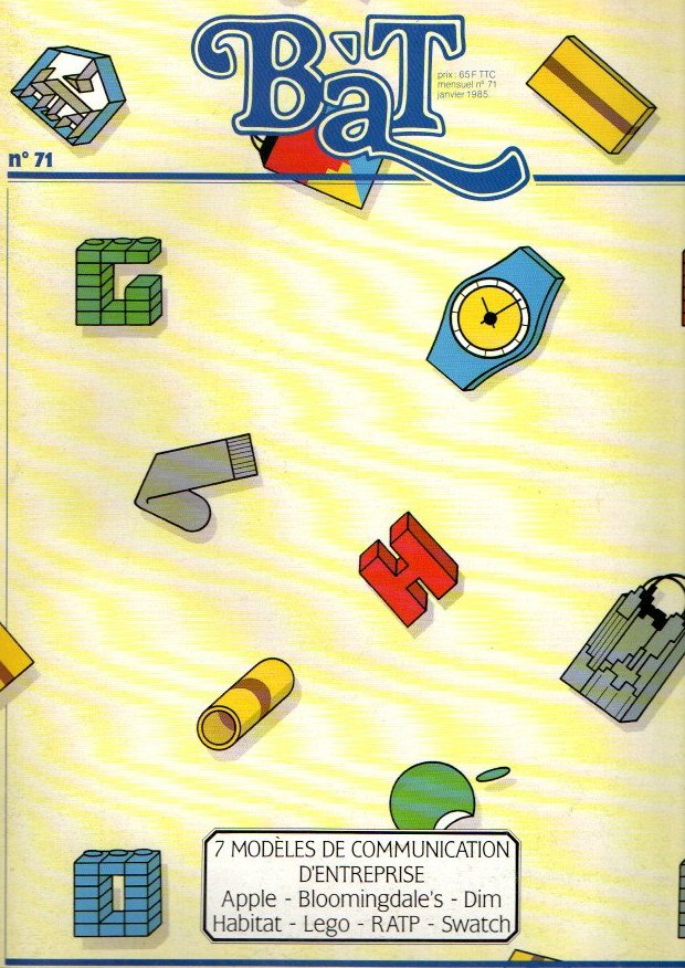 BAT. BON A TIRER. N. 71. JANVIER. 1985. 7 MODELES DE COMMUNICATION D'ENTERPRISE.
