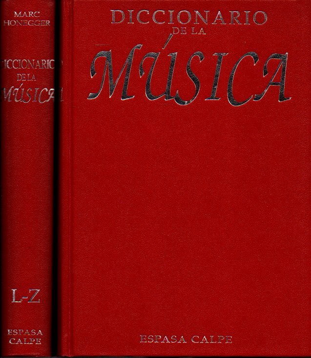 DICCIONARIO DE LA MUSICA.