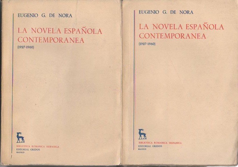 LA NOVELA ESPAOLA CONTEMPORANEA. TOMO SEGUNDO. (1927-1960).