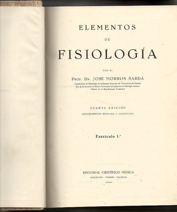 ELEMENTOS DE FISIOLOGIA.