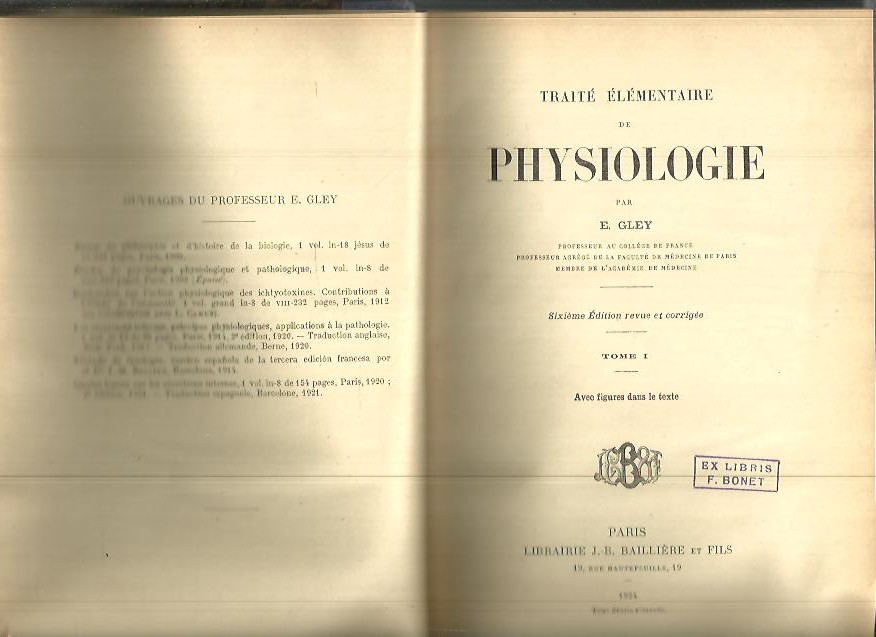 TRAITE ELEMENTAIRE DE PHYSIOLOGIE.