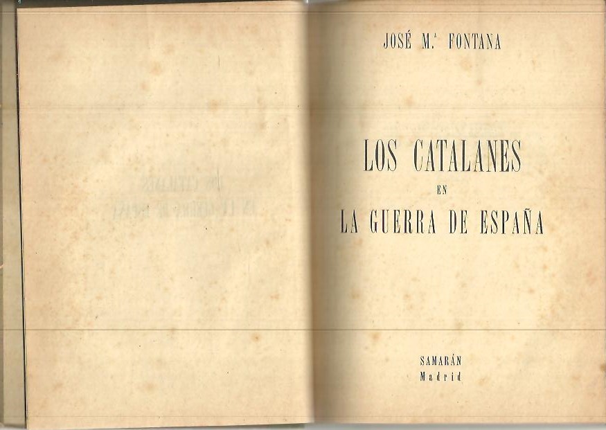 LOS CATALANES EN LA GUERRA DE ESPAA.